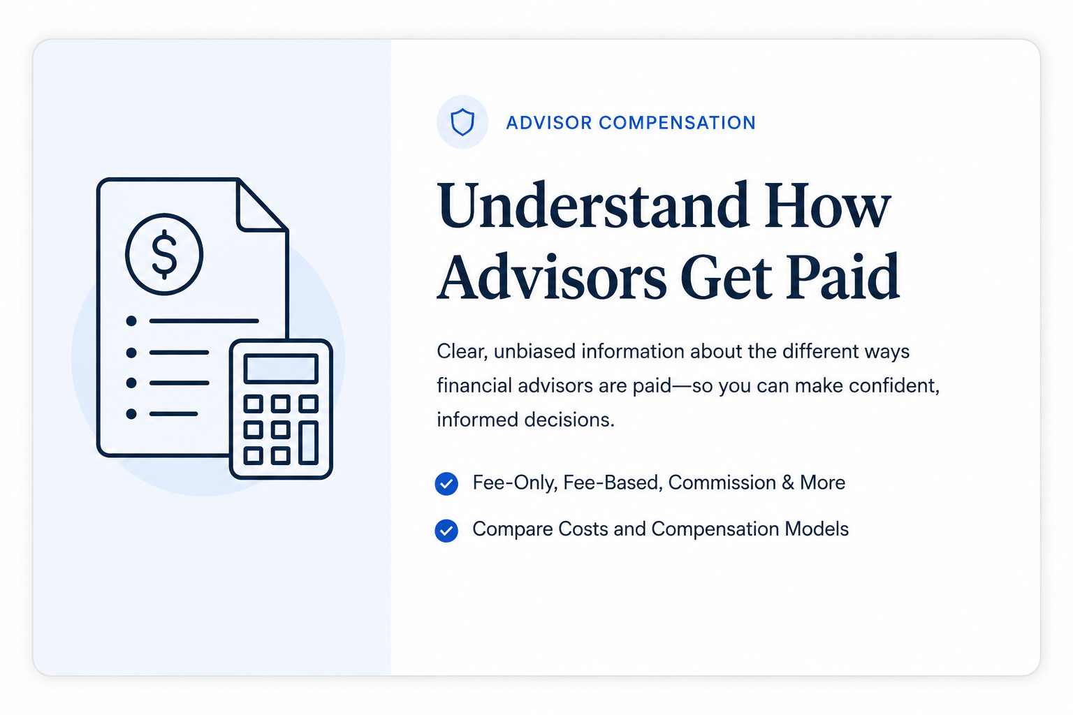 Advisor Compensation - Guides on How Financial Advisors Get Paid